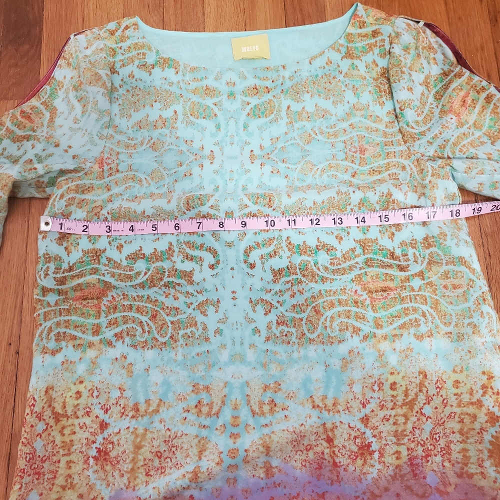 Maeve 100% Silk Ombre Shift Dress Size Small - Picture 8 of 9